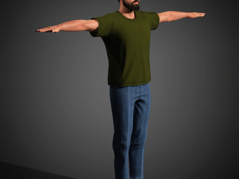 Tom Cullen Character 3D Model