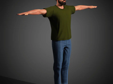 Tom Cullen Character 3D Model