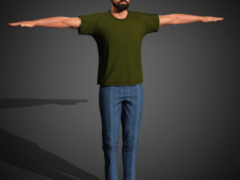 Tom Cullen Character 3D Model