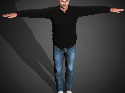 Cameron Fuller Character 3D Модель