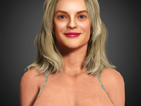 Elisabeth Moss Character 3D Model