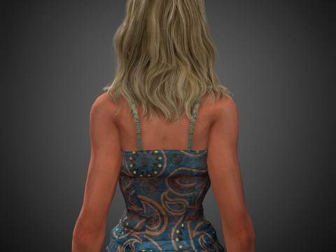 Elisabeth Moss Character 3D-Modell