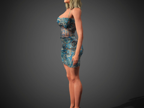 Elisabeth Moss Character 3D-Modell