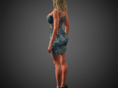 Elisabeth Moss Character 3D-Modell