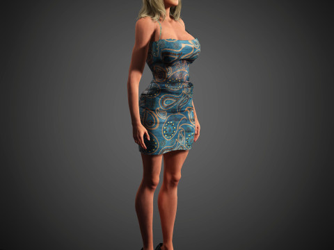 Elisabeth Moss Character 3D-Modell