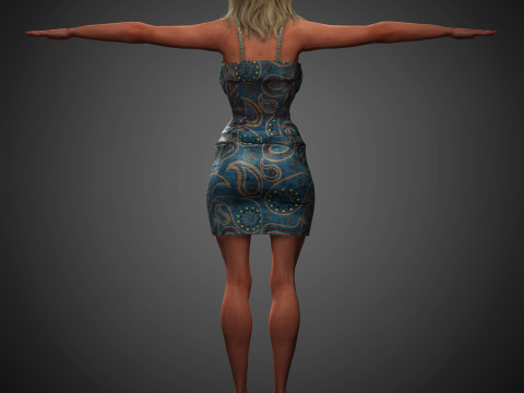 Elisabeth Moss Character 3D-Modell
