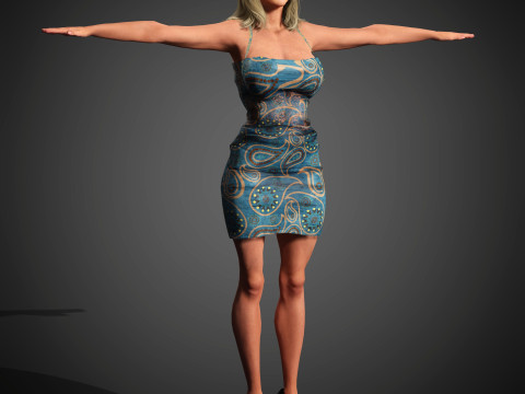 Elisabeth Moss Character 3D-Modell