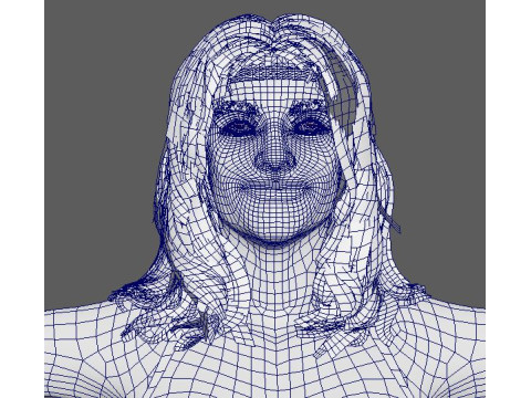 Elisabeth Moss Character 3D-Modell