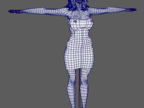 Elisabeth Moss Character 3D-Modell