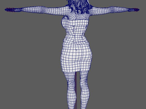 Elisabeth Moss Character 3D-Modell