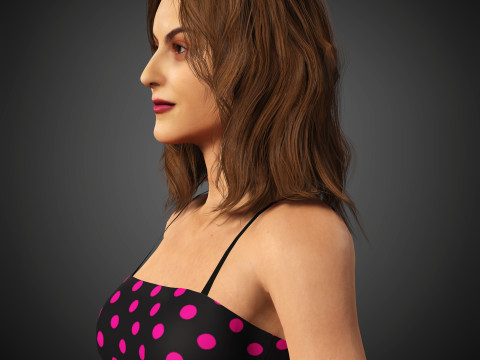 Camila Mendes Character Model 3D