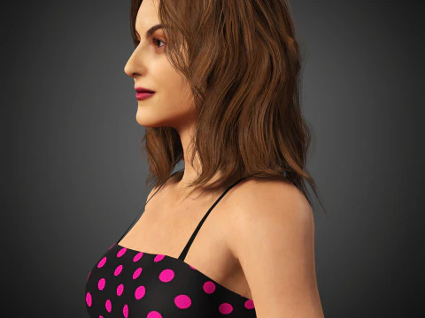 Camila Mendes Character 3D Model