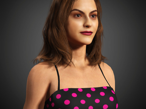 Camila Mendes Character Model 3D