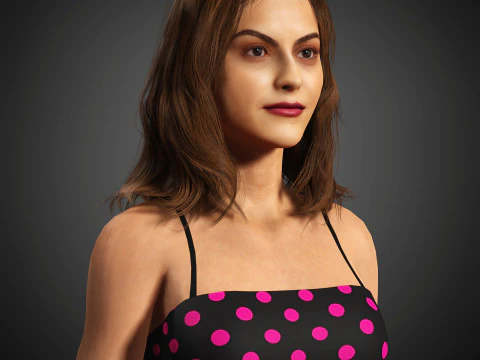 Camila Mendes Character 3D Model