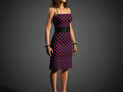 Camila Mendes Character 3D Model