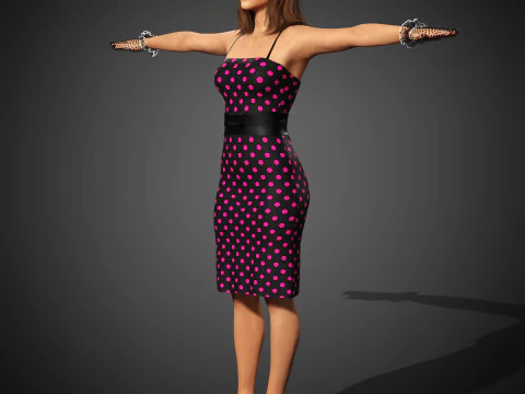 Camila Mendes Character 3D Model