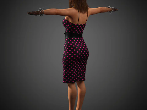 Camila Mendes Character 3D Model
