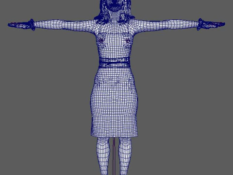 Camila Mendes Character 3D Model