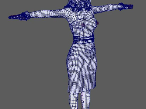 Camila Mendes Character 3D Model