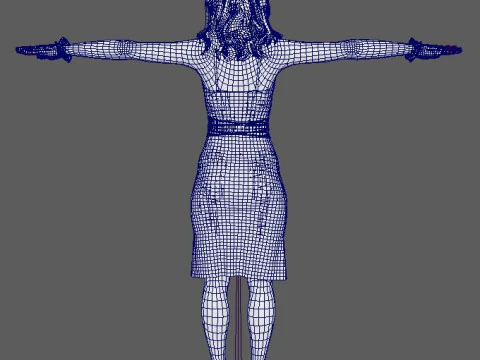Camila Mendes Character 3D Model