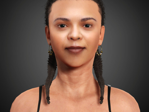 India Amarteifio Character 3D 模型