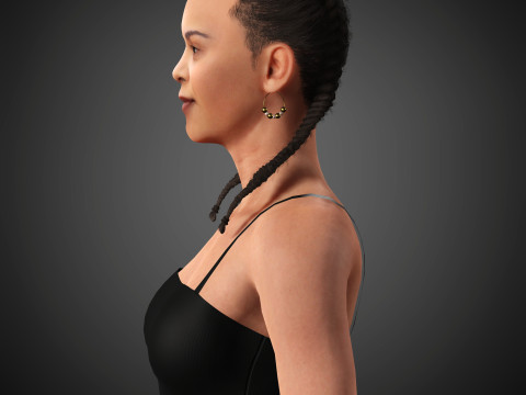 India Amarteifio Character 3D Модель