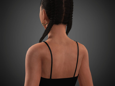 India Amarteifio Character 3D Модель
