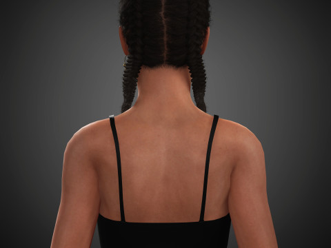 India Amarteifio Character 3D Модель