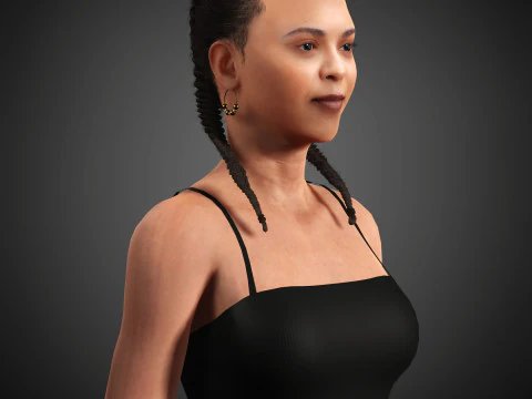 India Amarteifio Character 3D Model