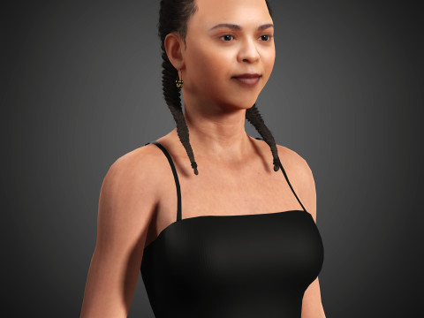 India Amarteifio Character 3D Модель