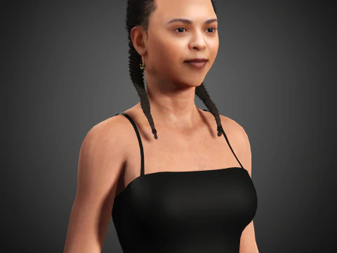 India Amarteifio Character 3D Model