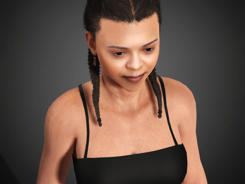 India Amarteifio Character 3D Модель