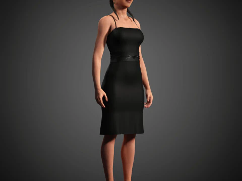 India Amarteifio Character 3D Model