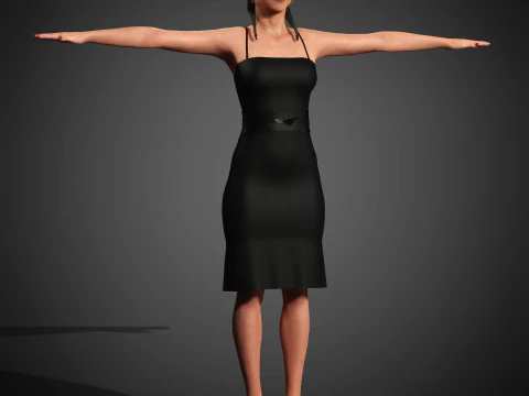 India Amarteifio Character 3D Model