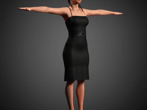 India Amarteifio Character 3D Модель