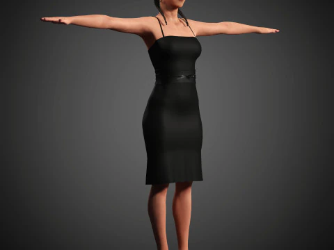 India Amarteifio Character 3D Model