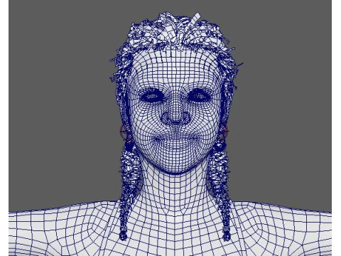 India Amarteifio Character 3D Model