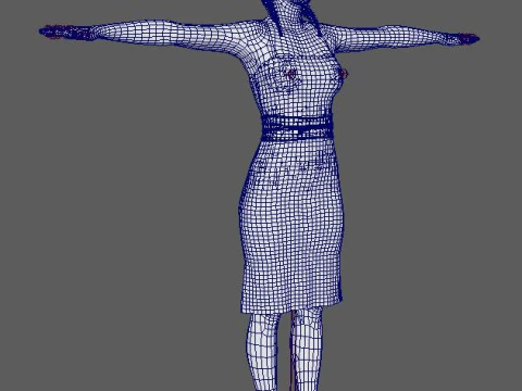 India Amarteifio Character 3D Model
