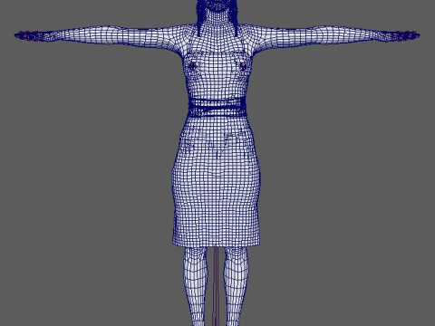 India Amarteifio Character 3D Model