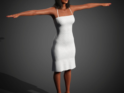 Simone Ashley Character 3D-Modell
