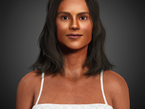 Simone Ashley Character 3D-Modell