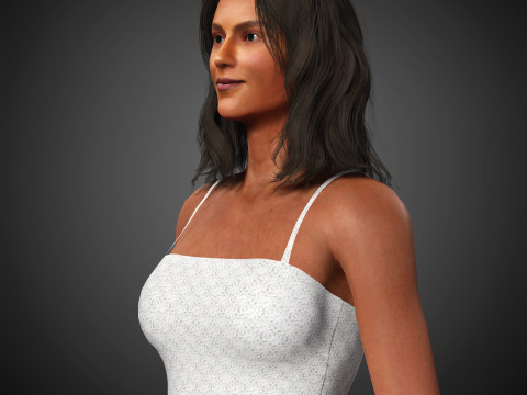 Simone Ashley Character 3D-Modell