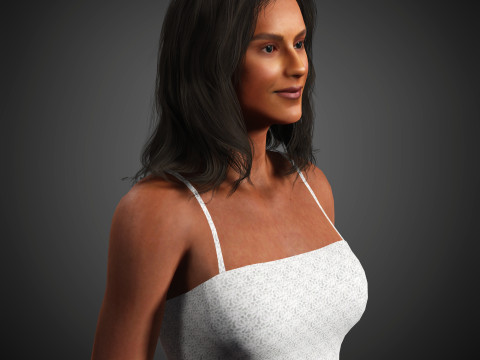 Simone Ashley Character 3D-Modell