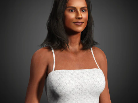 Simone Ashley Character 3D Model