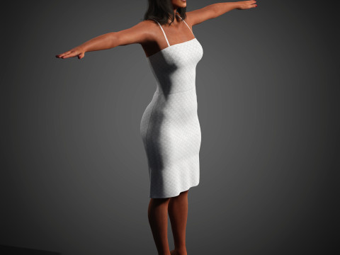 Simone Ashley Character 3D-Modell