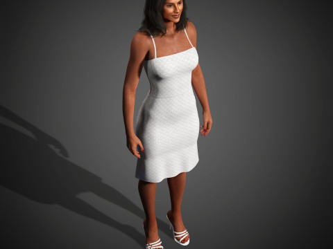 Simone Ashley Character 3D-Modell