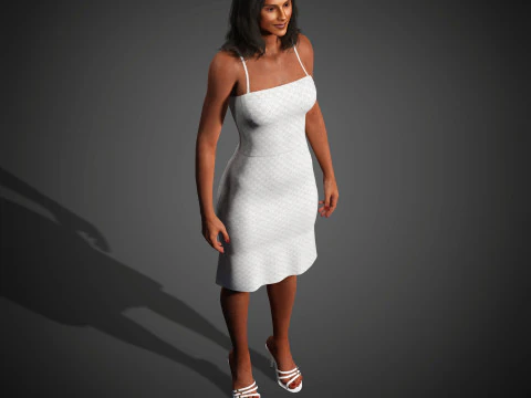 Simone Ashley Character 3D Model