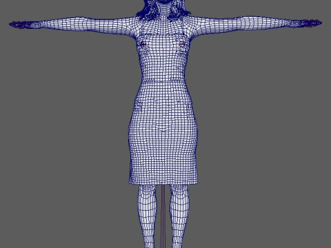 Simone Ashley Character 3D Model