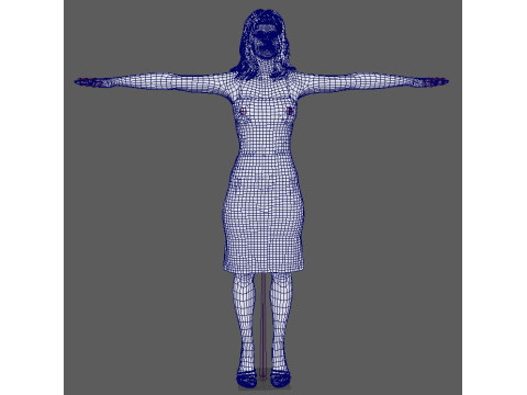 Simone Ashley Character 3D-Modell