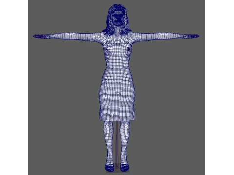 Simone Ashley Character 3D Model